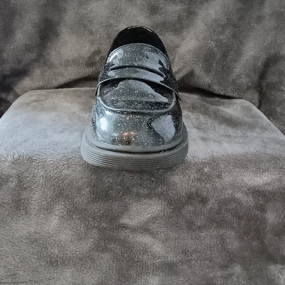Art Class Celia Glitter Slip-On‎ Loafers Black Onyx  - Girls Size 3 - Picture 8 of 16